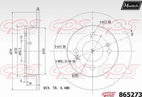 Maxtech 865273.0000 - Discofreno autozon.pro