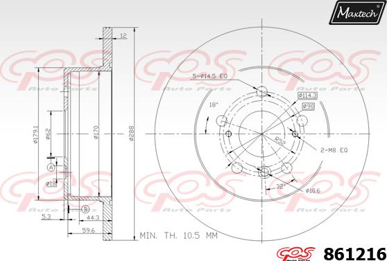 Maxtech 865273 - Discofreno autozon.pro