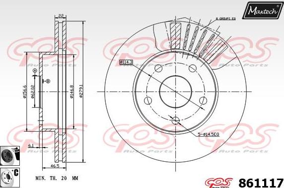 Maxtech 861090 - Discofreno autozon.pro