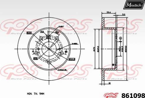 Maxtech 861098.0000 - Discofreno autozon.pro