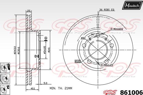 Maxtech 861098 - Discofreno autozon.pro