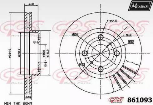 Maxtech 861093.0000 - Discofreno autozon.pro