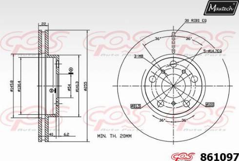 Maxtech 861097.0000 - Discofreno autozon.pro