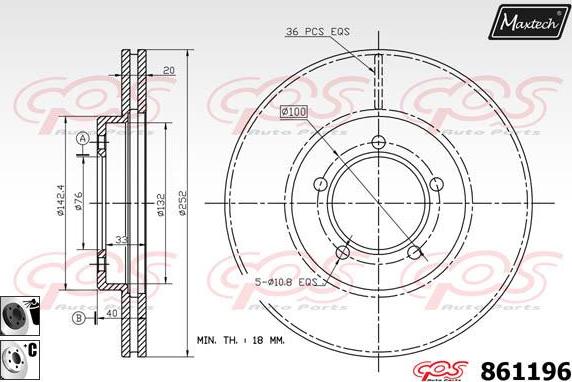 Maxtech 861097 - Discofreno autozon.pro