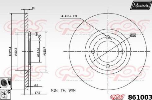 Maxtech 861003.6060 - Discofreno autozon.pro