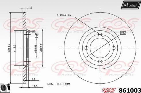 Maxtech 861003.0060 - Discofreno autozon.pro