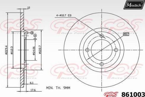 Maxtech 861003.0000 - Discofreno autozon.pro