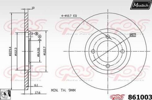 Maxtech 861003.0080 - Discofreno autozon.pro