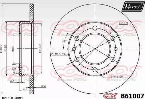 Maxtech 861007.6880 - Discofreno autozon.pro