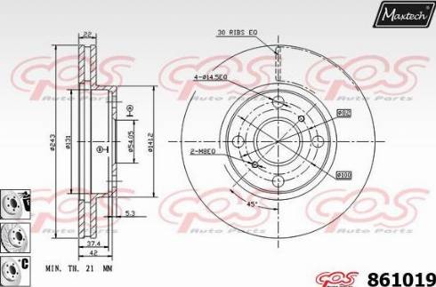 Maxtech 861019.6880 - Discofreno autozon.pro