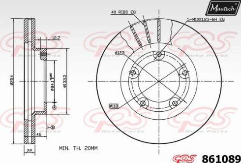 Maxtech 861089.0000 - Discofreno autozon.pro