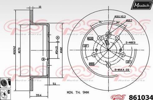 Maxtech 861034.6060 - Discofreno autozon.pro