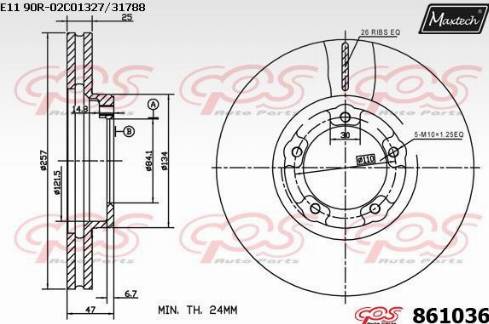 Maxtech 861036.0000 - Discofreno autozon.pro