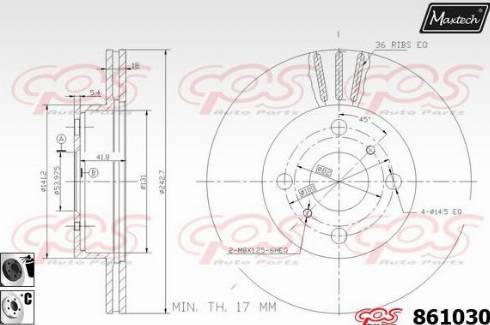 Maxtech 861030.6060 - Discofreno autozon.pro