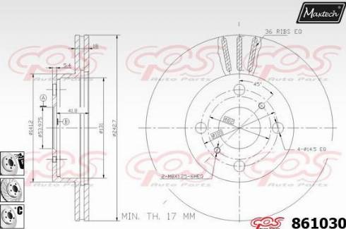 Maxtech 861030.6880 - Discofreno autozon.pro