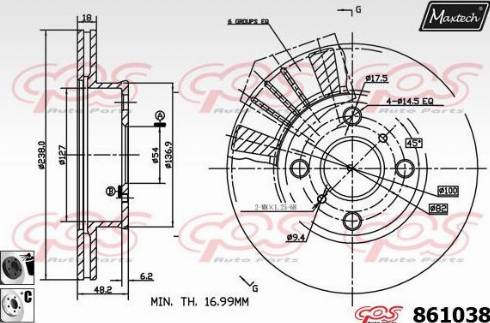 Maxtech 861038.6060 - Discofreno autozon.pro