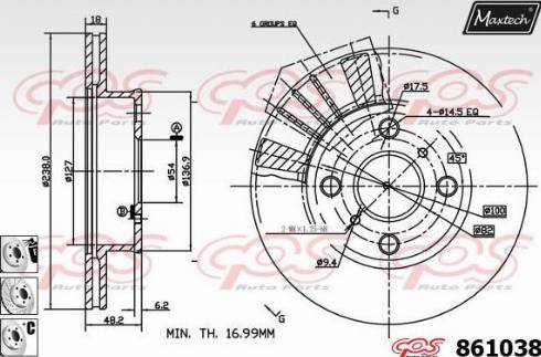 Maxtech 861038.6880 - Discofreno autozon.pro