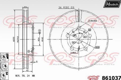 Maxtech 861037.6980 - Discofreno autozon.pro