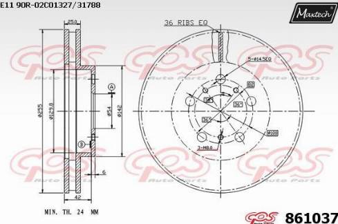 Maxtech 861037.0000 - Discofreno autozon.pro