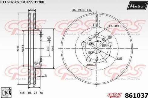 Maxtech 861037.0080 - Discofreno autozon.pro