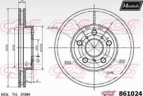 Maxtech 861024.0000 - Discofreno autozon.pro