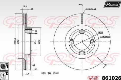 Maxtech 861026.6060 - Discofreno autozon.pro