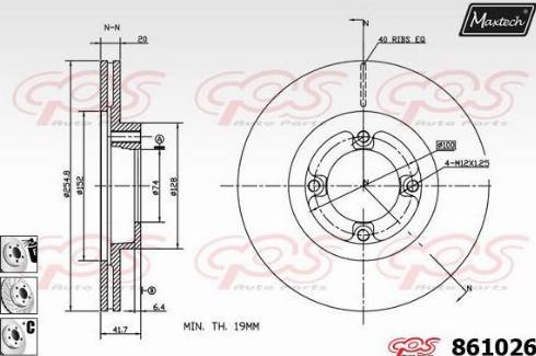 Maxtech 861026.6880 - Discofreno autozon.pro