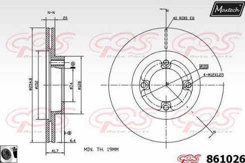 Maxtech 861026.0060 - Discofreno autozon.pro