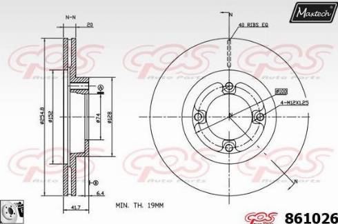 Maxtech 861026.0080 - Discofreno autozon.pro