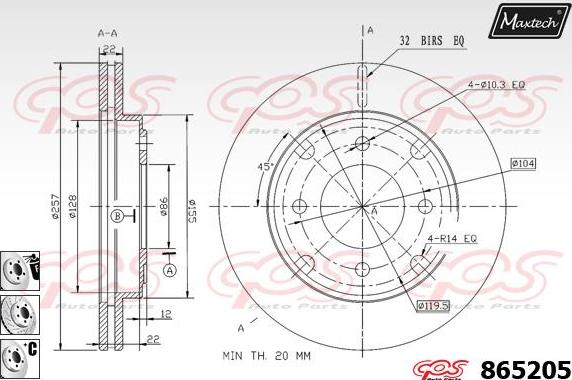 Maxtech 873599 - Discofreno autozon.pro