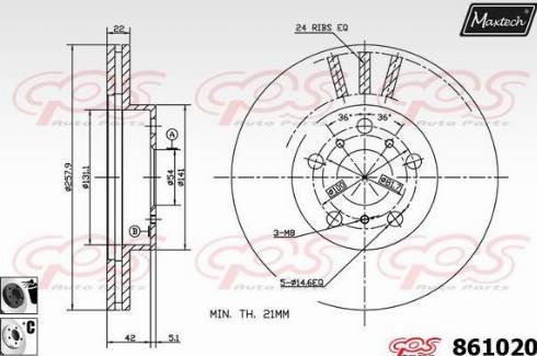 Maxtech 861020.6060 - Discofreno autozon.pro