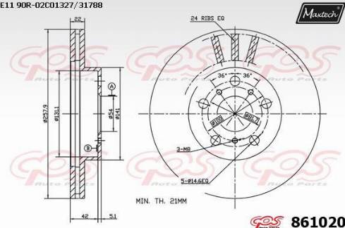 Maxtech 861020.0000 - Discofreno autozon.pro