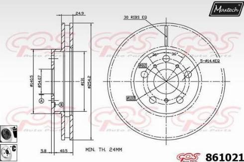 Maxtech 861021.6060 - Discofreno autozon.pro