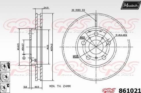 Maxtech 861021.6880 - Discofreno autozon.pro