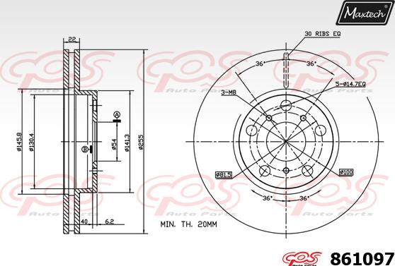 Maxtech 861021 - Discofreno autozon.pro