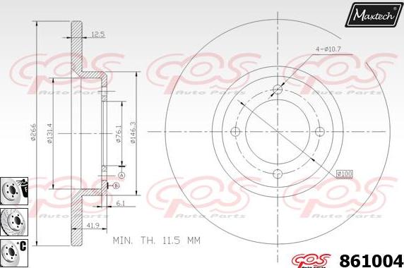 Maxtech 865236 - Discofreno autozon.pro