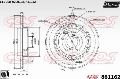 Maxtech 861162.0060 - Discofreno autozon.pro