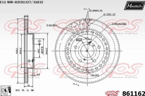 Maxtech 861162.0080 - Discofreno autozon.pro