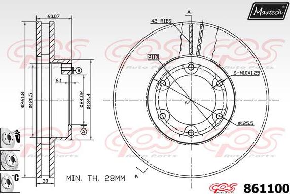 Maxtech 861162 - Discofreno autozon.pro