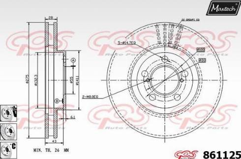 Maxtech 861125.6880 - Discofreno autozon.pro