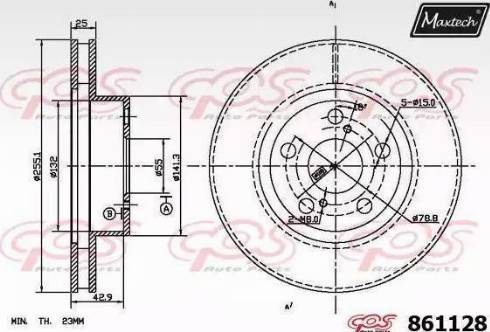 Maxtech 861128.0000 - Discofreno autozon.pro