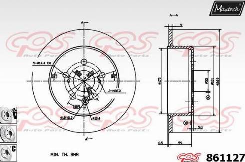 Maxtech 861127.6980 - Discofreno autozon.pro