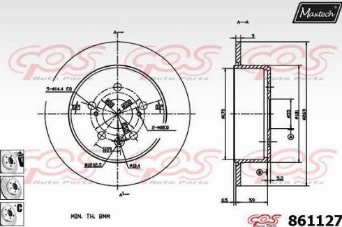 Maxtech 861127.6880 - Discofreno autozon.pro