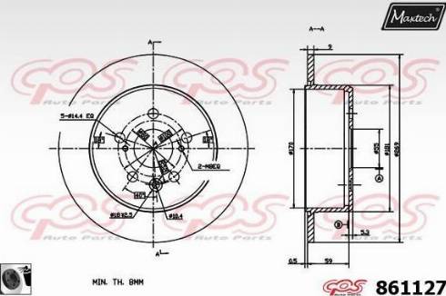 Maxtech 861127.0060 - Discofreno autozon.pro