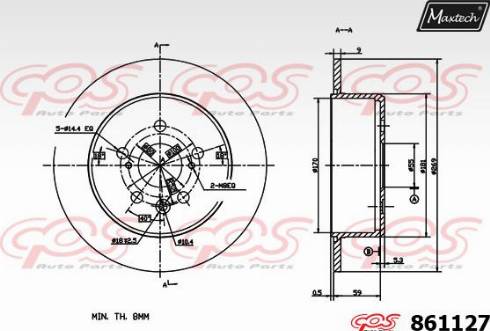 Maxtech 861127.0000 - Discofreno autozon.pro