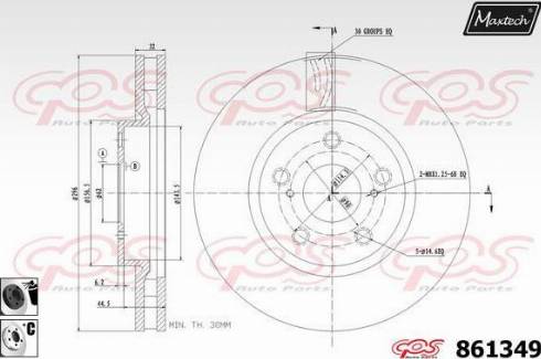 Maxtech 861349.6060 - Discofreno autozon.pro