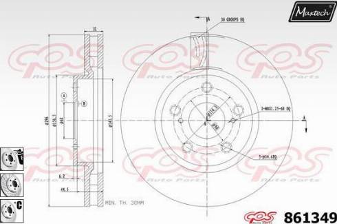 Maxtech 861349.6880 - Discofreno autozon.pro