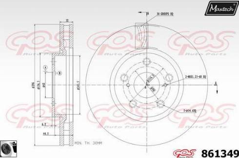 Maxtech 861349.0060 - Discofreno autozon.pro