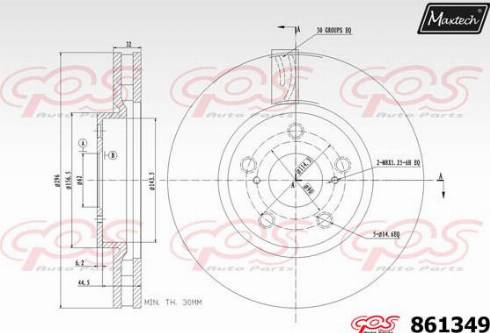 Maxtech 861349.0000 - Discofreno autozon.pro