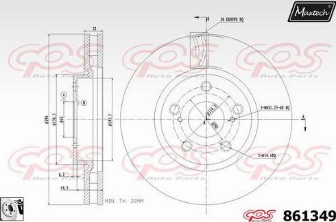 Maxtech 861349.0080 - Discofreno autozon.pro